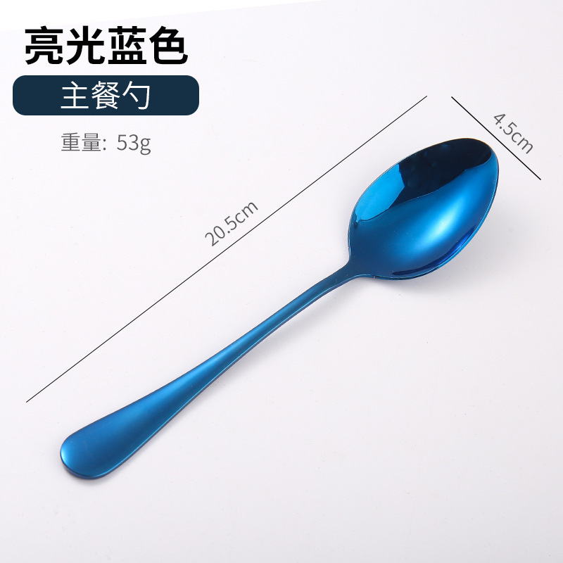 アマゾンクロスボーダー1010ステンレス食器セットチタンメッキマット黒洋食ステーキナイフフォークスプーン5セット|undefined