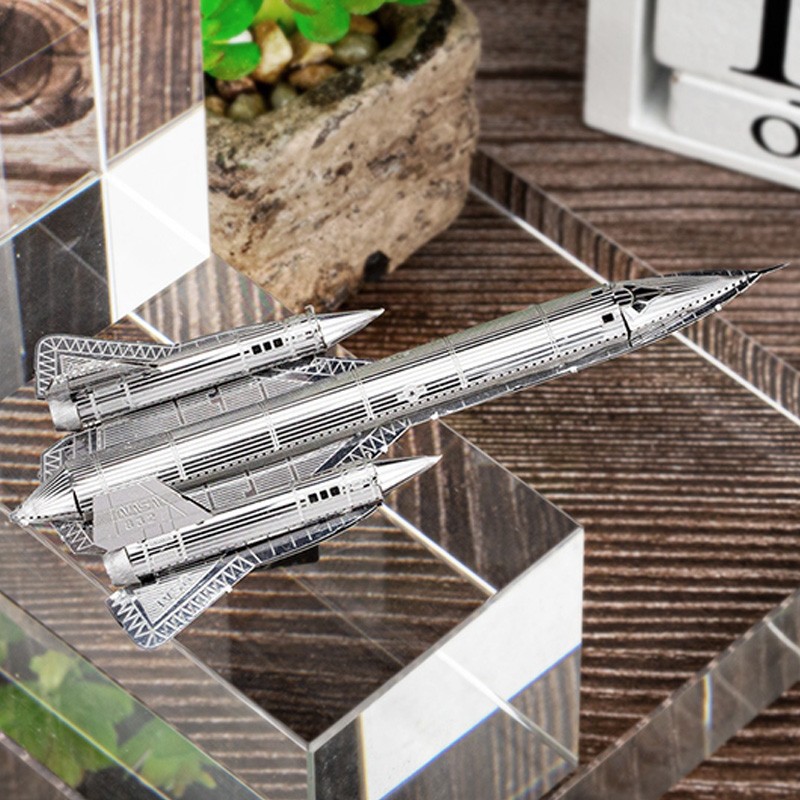 Acero estatua mágica al por mayor serie aviones grupo un rompecabezas de metal mini 3D 3D hecho a mano DIY montaje