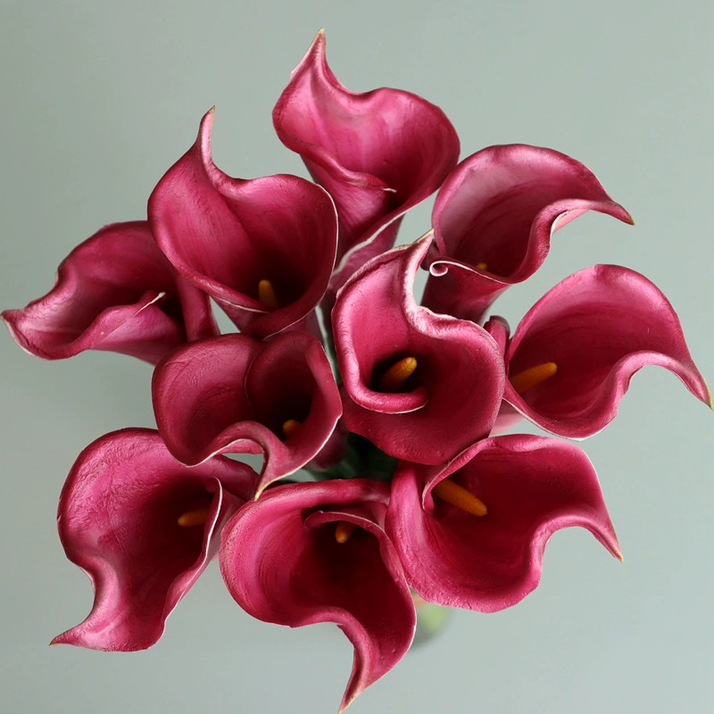 PU Calla Lilies (Polyurethane) Realistic Large Stem, 45/65 cm — Wholesale Decorative Flowers