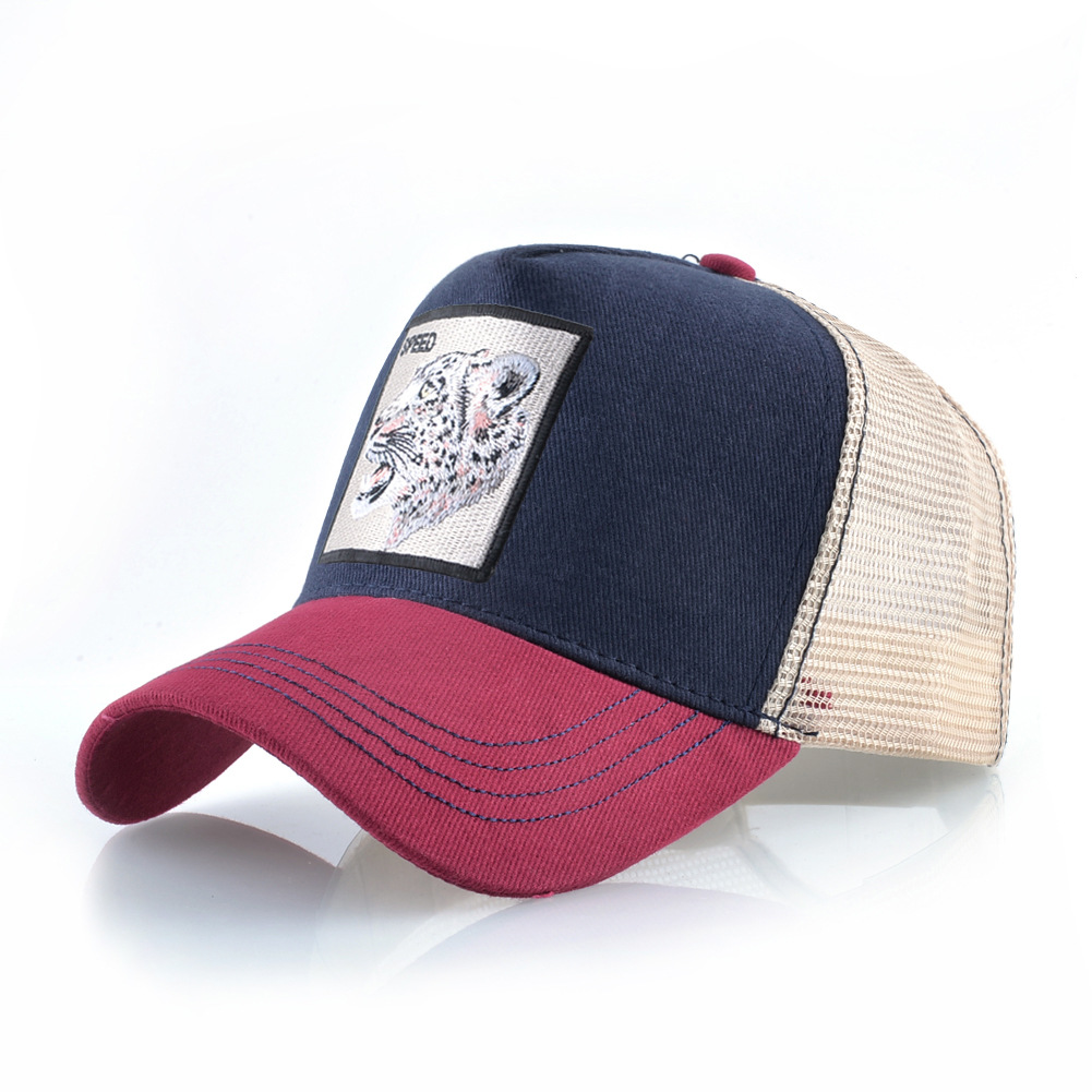 Baseball-Netzkappe mit Tierstickerei, Entenmütze, Sommermütze aus Netzgewebe für Herren und Damen_voghion.com