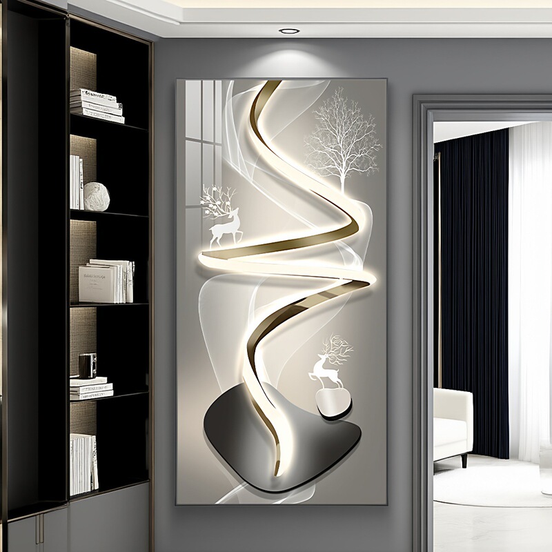 Corridor Aisle Wall Mural Decorative Painting Entrance Entrance Decorative Painting Hanging Painting Entrance Modern Minimalist Living Room Entrance Painting