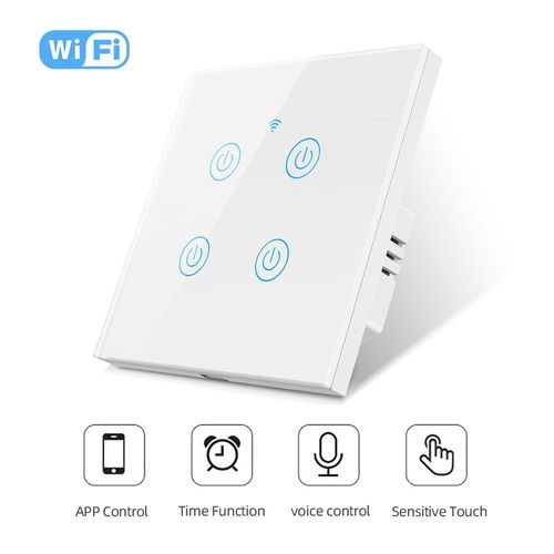 Wall Timing Light Switch Tuya Smart WiFi Switch RF/APP/Touch Timer Alexa Google
