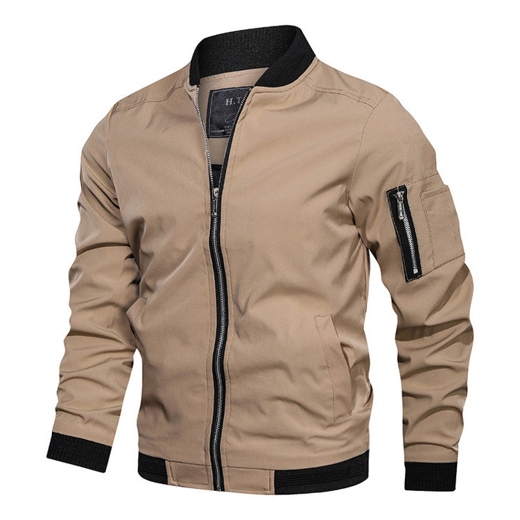 Giacca casual da baseball slim fit, sottile, in versione air, per uomo, primavera e autunno, tuta da volo Force No.1_voghion.com