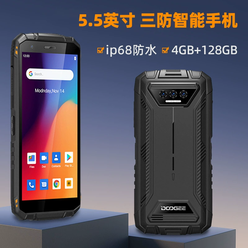 5.5inch трехозащитный смартфон IP68, водонепроницаемый восьмиядерный NFC, разблокировка лица, 4 г, двойная SIM-карта, двойной режим ожидания, Android-телефон