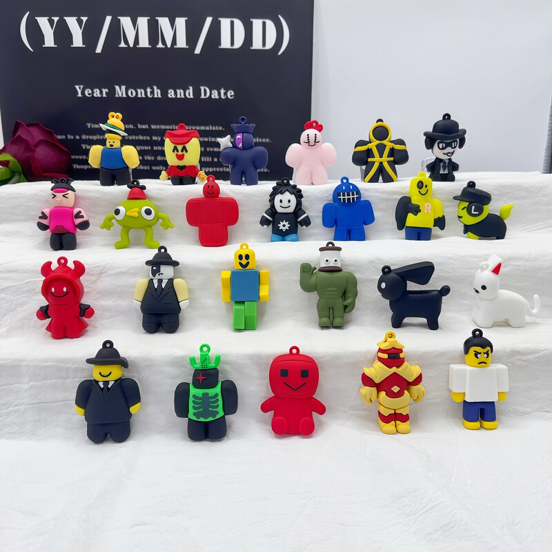 Cross-Border Roblox Forgotten Game Keychain Pendant Promotional Merchandise Blind Box Archaeological Gift Wholesale