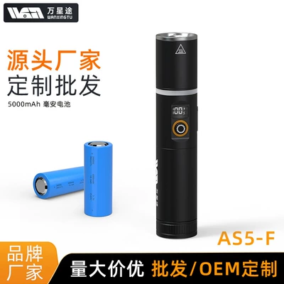 Wanxingtu Portable Flashlight with Magnetic Attachment, Ultra-Bright Laser Lighting, Zoom Function, Long Battery Life, Essential for Auto Repair and Emergencies