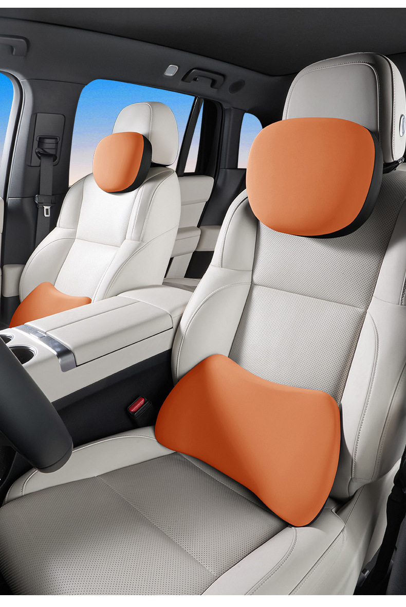 Car Electric Massage Lumbar Support Cushion with Heating for Long Sitting in the Car