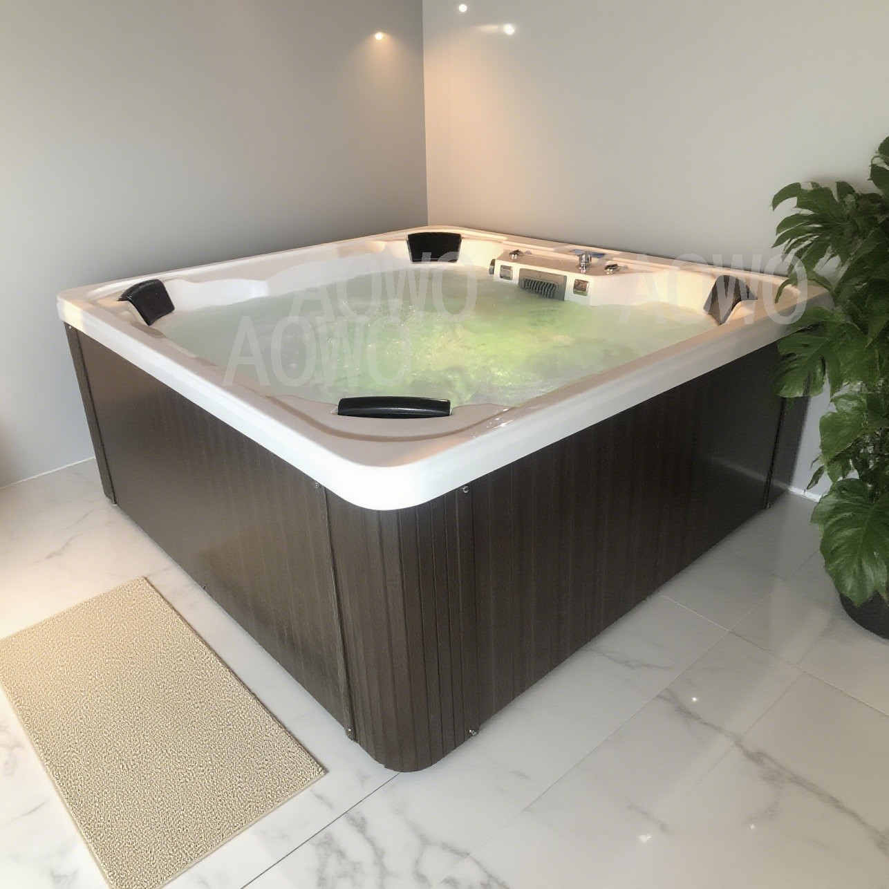 Casa del club bañera acrílica piscina de masaje piscina de masaje 5 personas bañera de jacuzzi piscina de hidromasaje con certificación CE