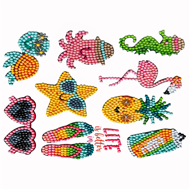 2024 nuevo estilo 5d princesa de dibujos animados pegatinas gratis pintura de diamantes artesanía para niños pegatinas decorativas de bricolaje pegatinas de refrigerador