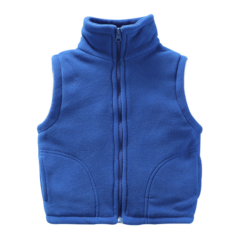 Chaleco de ropa exterior para niños al por mayor ropa de invierno de primavera y otoño niños pequeños medianos y grandes niños y niñas cardigan polar ropa de jardín de infantes chaleco