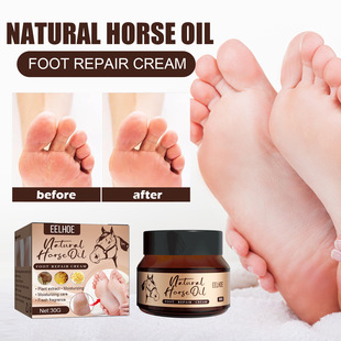 EELHOE Horse Oil Foot Cream for Foot Skin Repair Dry and Cracked Peeling Moisturizing and Hydrating Foot Care Cream
