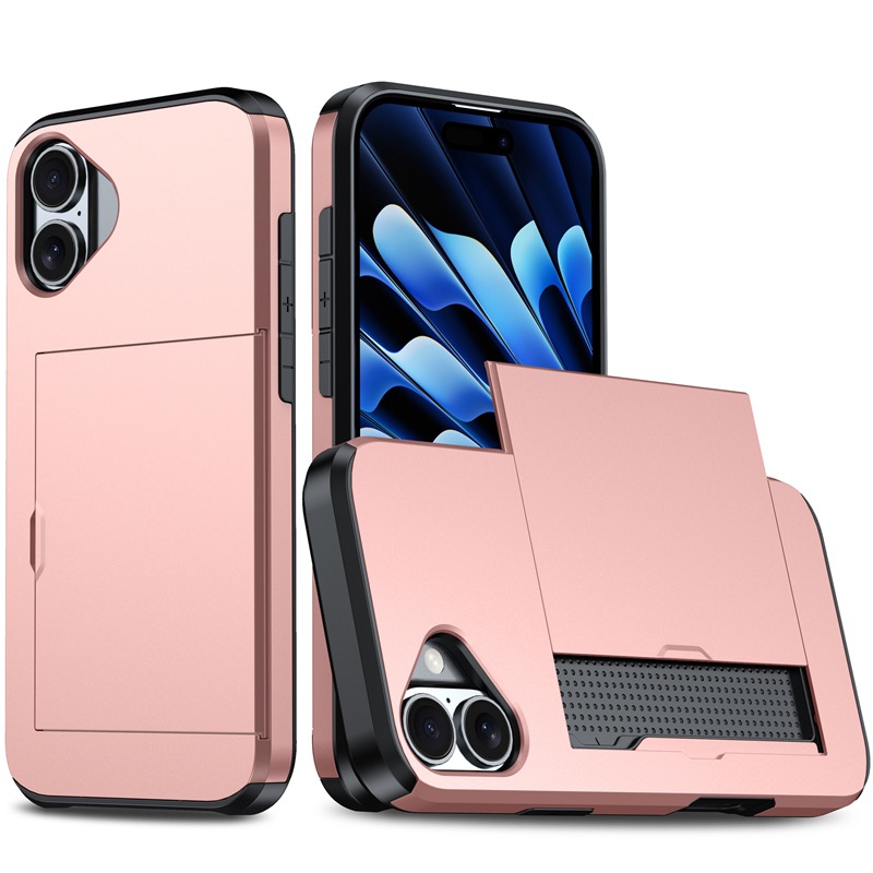 Coque iphone 17 pro avec porte-cartes et cache coulissant protection_voghion.com