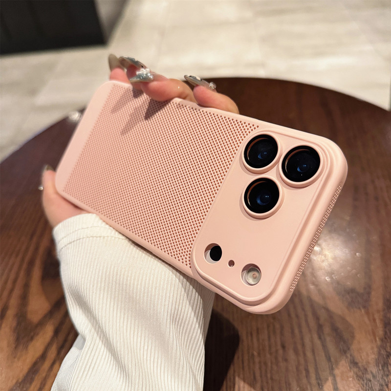 适用iPhone17PROMAX肤感散热手机壳苹果16全包镜头膜防摔保护套15|undefined