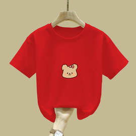 2017#儿童夏装新款童装女童上衣潮帅气时髦中大童体恤儿童T恤短袖