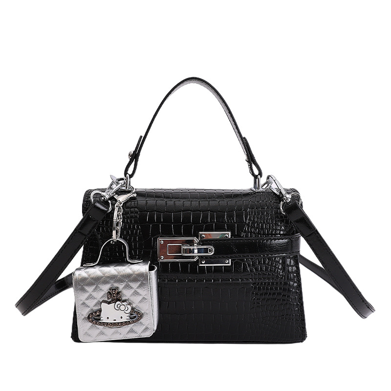 Nicho coreano Cocodrilo portátil Kelly bolso pequeño para mujeres nuevo estilo de alta moda versátil exquisito mochila