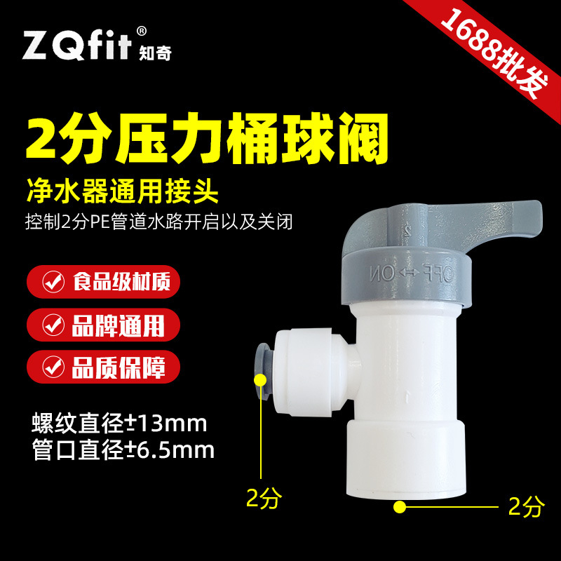 知奇T22净水器压力桶球阀储水罐2分开关过滤器阀门RO纯水机配件