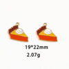 [Thanksgiving accessories] Turkey pumpkin cake mushroom alloy accessories pendant key buckle necklace