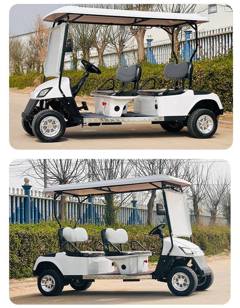 Golf Cart Sightseeing Car Hotel Reception Shuttle Campus Airport Shuttle Tourist Attraction Electric Sightseeing Car
