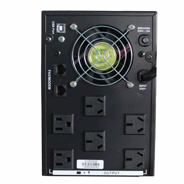 Рэдиc D3000 бесперебойный источник питания UPS мощность 3KVA/1800W один 220V серверное переключательное устройство