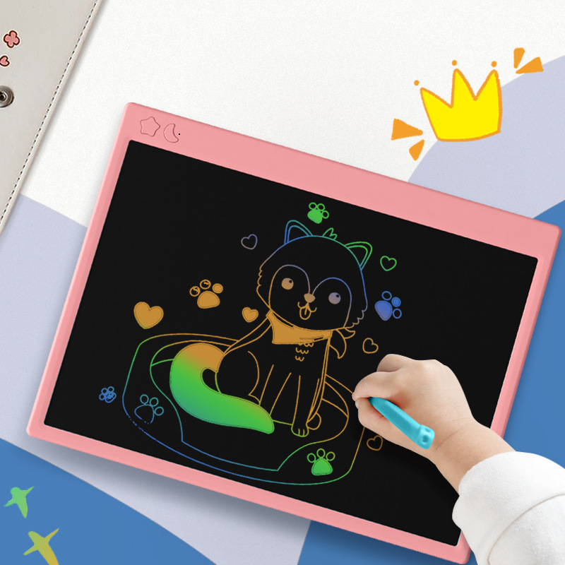 Placa de escritura LCD recargable LCD de 16 pulgadas de escritura de tablero de dibujo de la pizarra pequeña pizarra de los niños de la educación temprana
