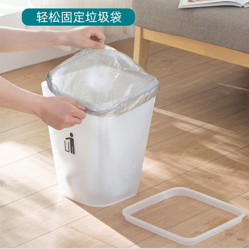 Trash can household creative sanitary canister without lid Nordic bedroom living room bathroom kitchen office hotel toilet