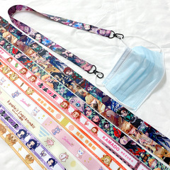 Demon Slayer Lanyard Cartoon Adults and Children Adjustable Anti-Lost Rope Hat Rope Demon Slayer Extension Rope