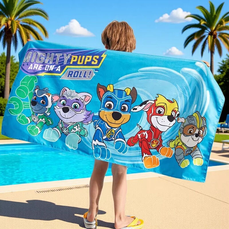Children's Swimming Bath Towel Absorbent Towel 2022 New Paw Patrol Superman Series Beach Towel Quick-Drying Sports Towel Children's Swimming Bath Towel Absorbent Towel 2022 New Paw Patrol Superman Series Beach Towel Quick-Drying Sports Towel