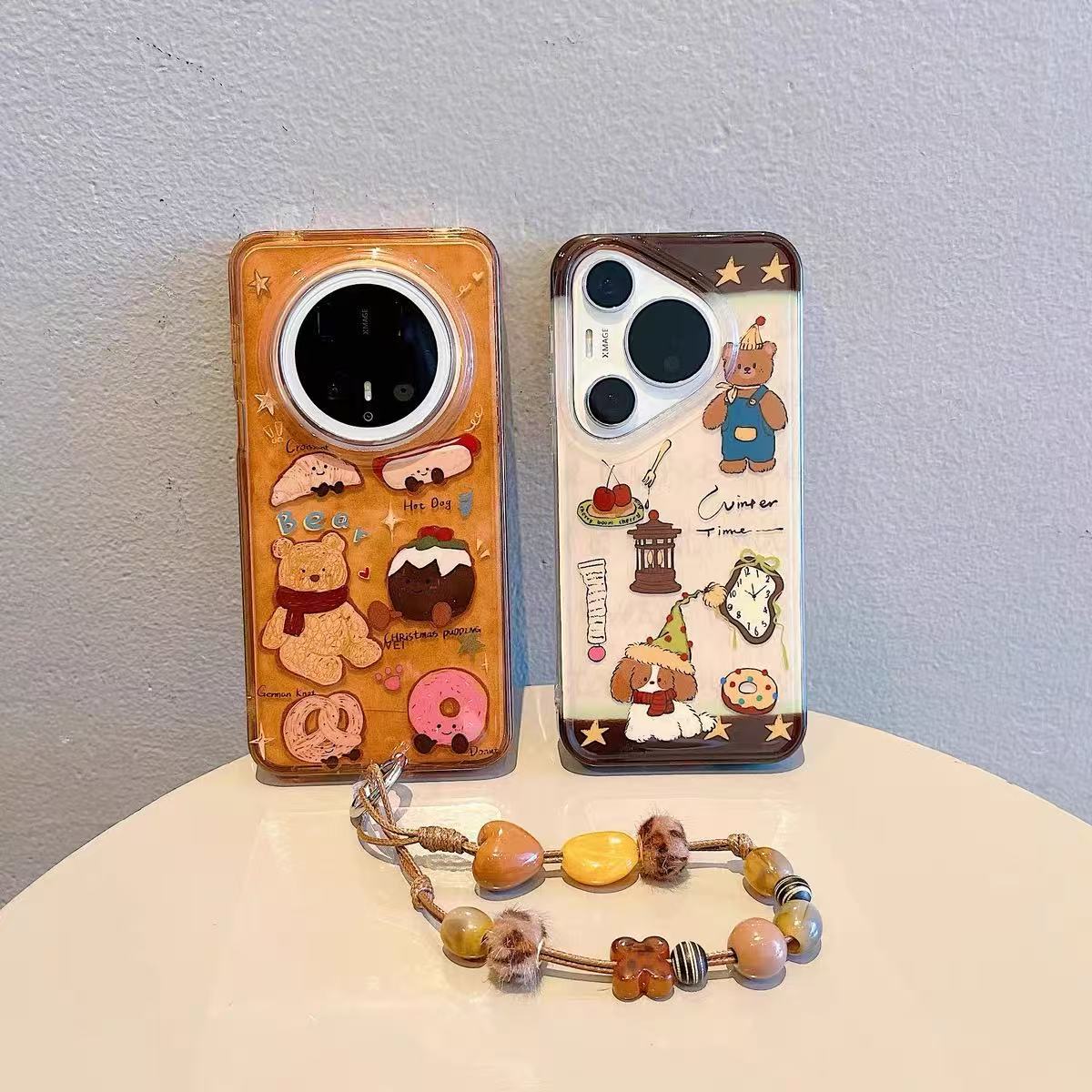 卡通可爱甜甜圈小熊适用华为MATE70Pro手机壳M60/60Pro情侣P70P软