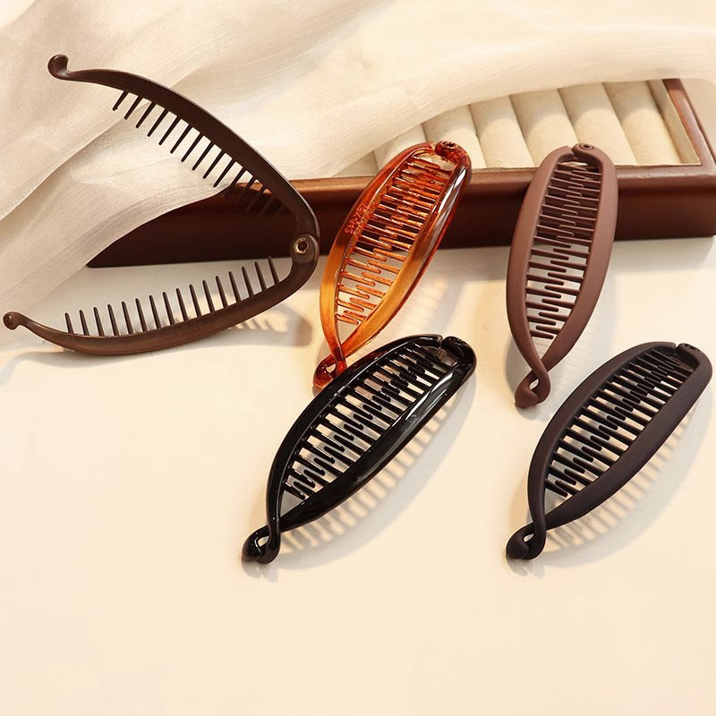 Pinza a banana per capelli donna accessorio volume elegante_voghion.com