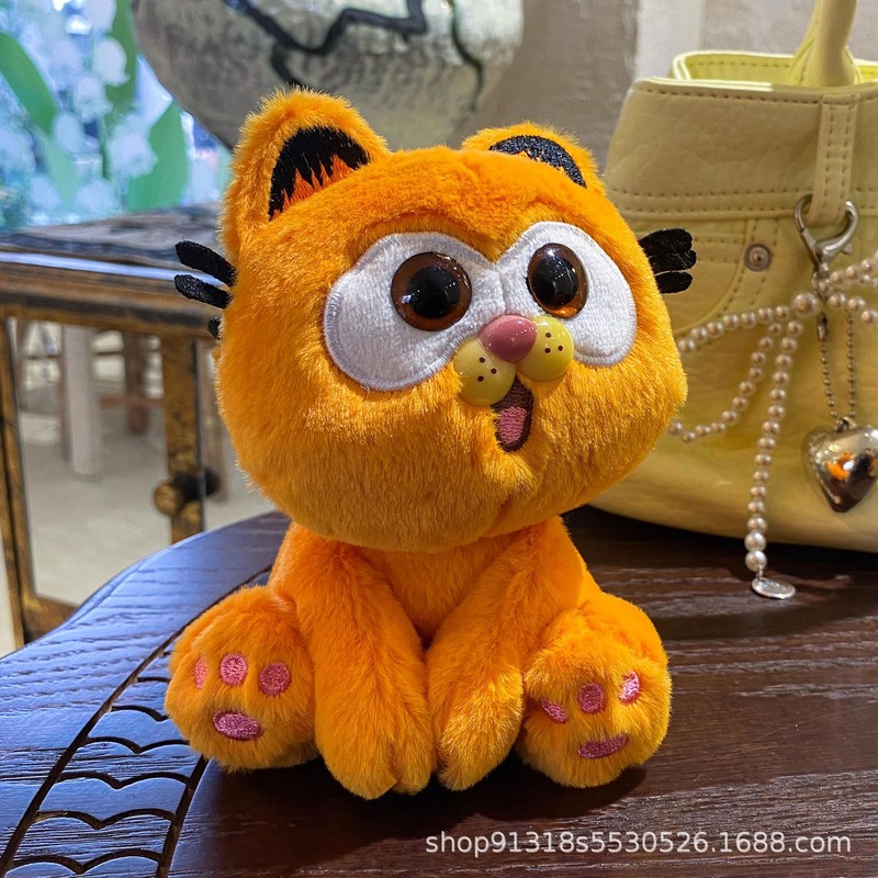 かわいい萌えネット赤加菲猫ストラップぬいぐるみ人形リュックサック掛けキーホルダー人形|undefined