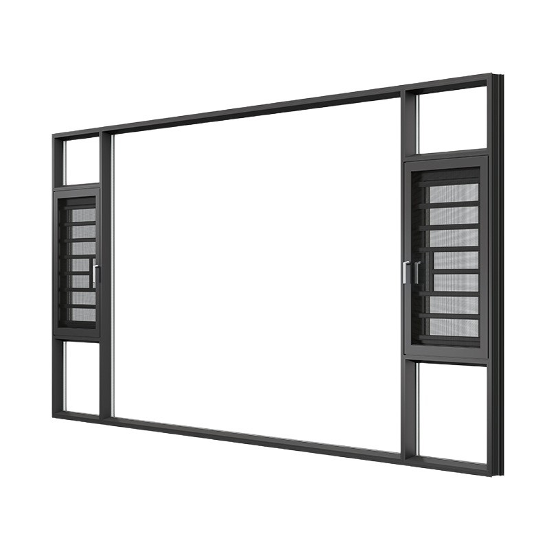 Anti-Noise Doors and Windows Customized Broken Bridge Aluminum Alloy Casement Windows Soundproofing Anti-Theft Windows Window Screens Integrated Floor-To-Ceiling Windows Wholesale