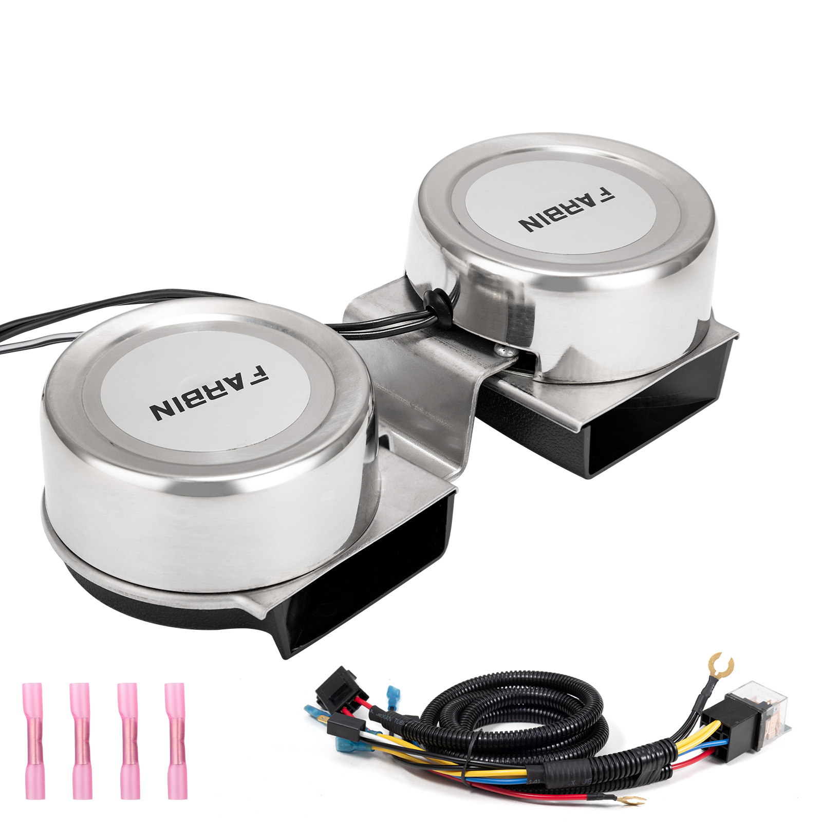 Motuoche – Car horn/tweeter 304 Stainless Steel - ultra-thin-stainless-steel-snail-pair-relay-harness