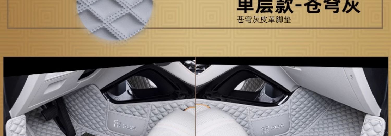 Car Floor Mats For BYD Song Plus DMI 2025 EV Champion