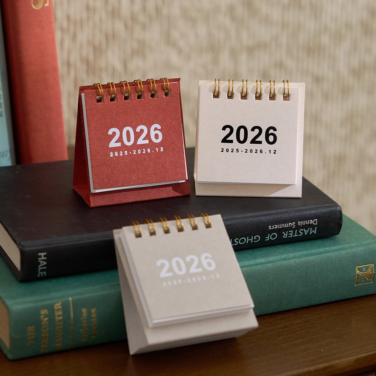 Small desk calendar, table nail decoration, 2026 years