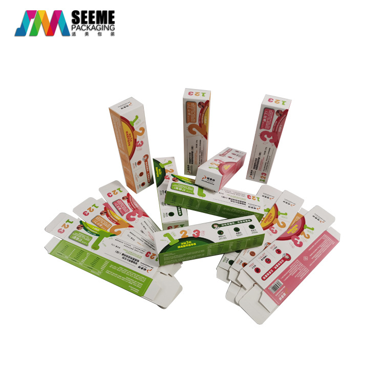 厂家定制牙膏盒 宠物狗食品牙膏盒 彩色印刷 宠物营养液包装盒