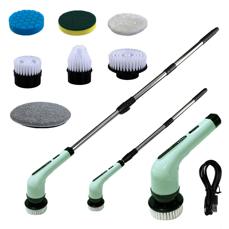 Cepillo de limpieza eléctrico transfronterizo Cepillo de limpieza multifuncional Cocina Baño Inodoro Piso Manual Potente artefacto de limpieza