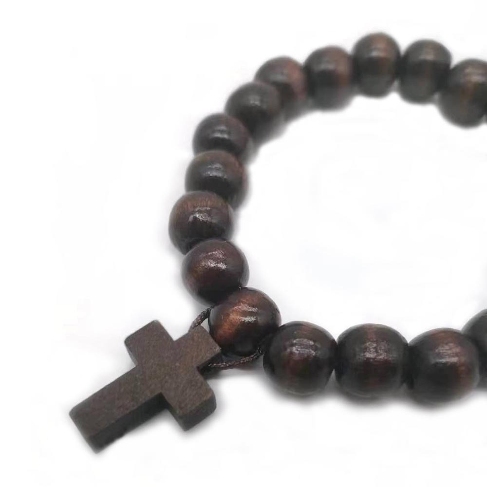 (Cross-border trading), organic coffee bracelet, wooden retro pendant, rosary
