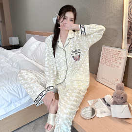 2024秋冬季24806# 金丝绒双长 M-2XL秋冬新款睡衣女休闲家居服