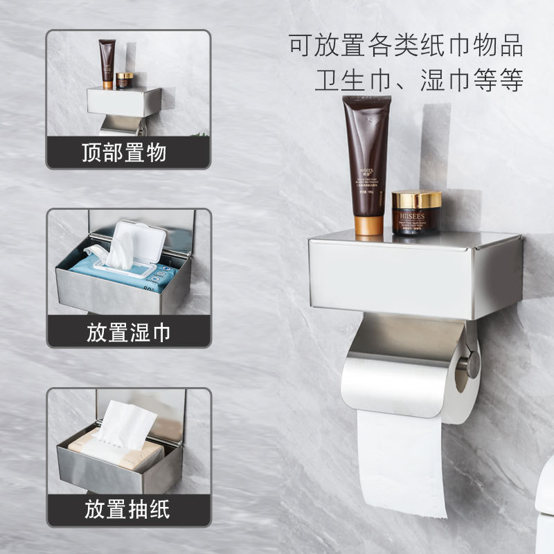 Amazon se especializa en acero inoxidable caja de pañuelos húmedos soporte de pañuelos soporte de baño soporte de papel higiénico soporte de rollo de papel caja de dibujo