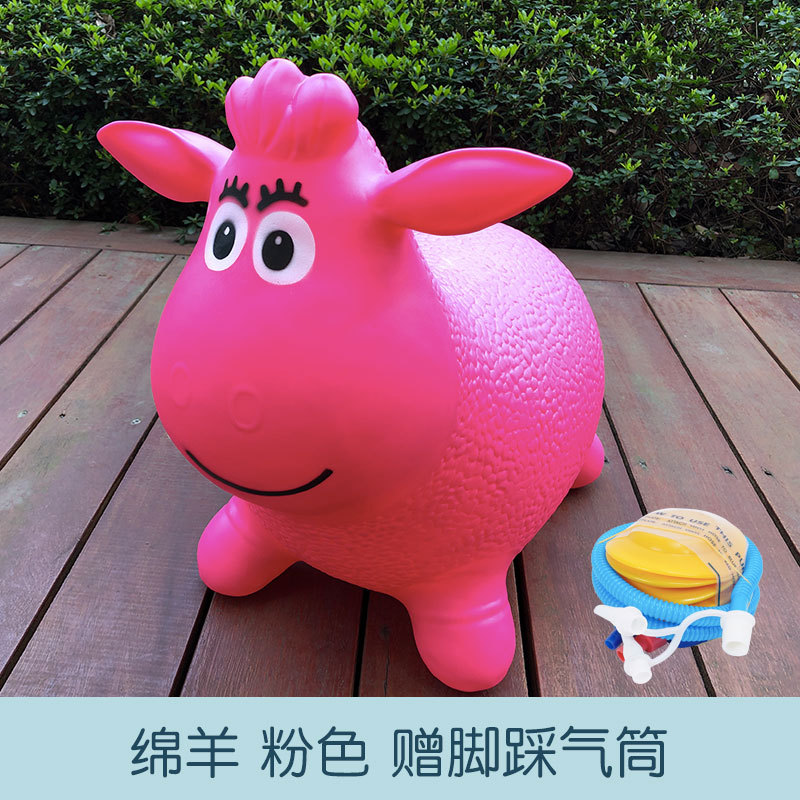 Jardín de infantes de caballo de salto Juguetes de equilibrio de caballo de salto Balón infláble Fuerte traviesos Niños Caballo de balance M