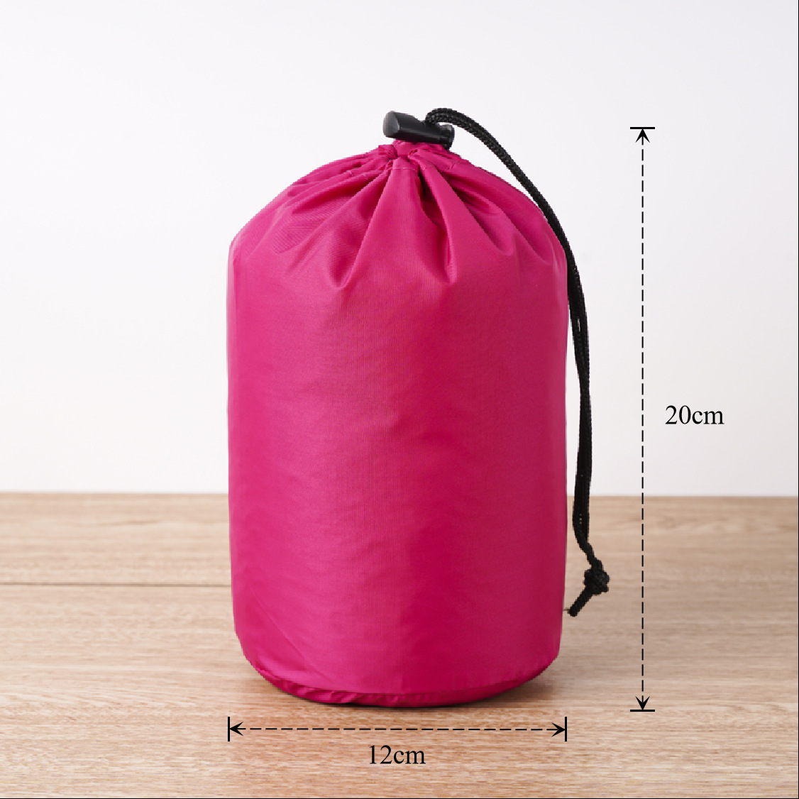 Bolsa de cuerda de nylon impermeable cilíndrica de plumón para ropa doméstica de poliéster bolsa de almacenamiento bolsa de embalaje bolsillo de paquete de contracción image 17