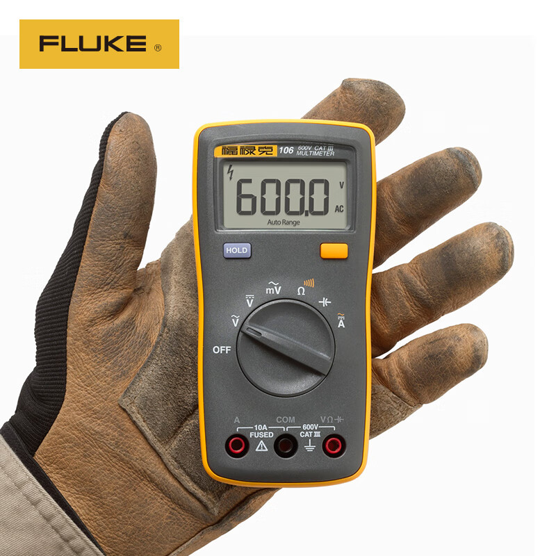 Fluke FLUKE-106 CHINA Multímetro digital Multímetro de mano Instrumento de rango automático