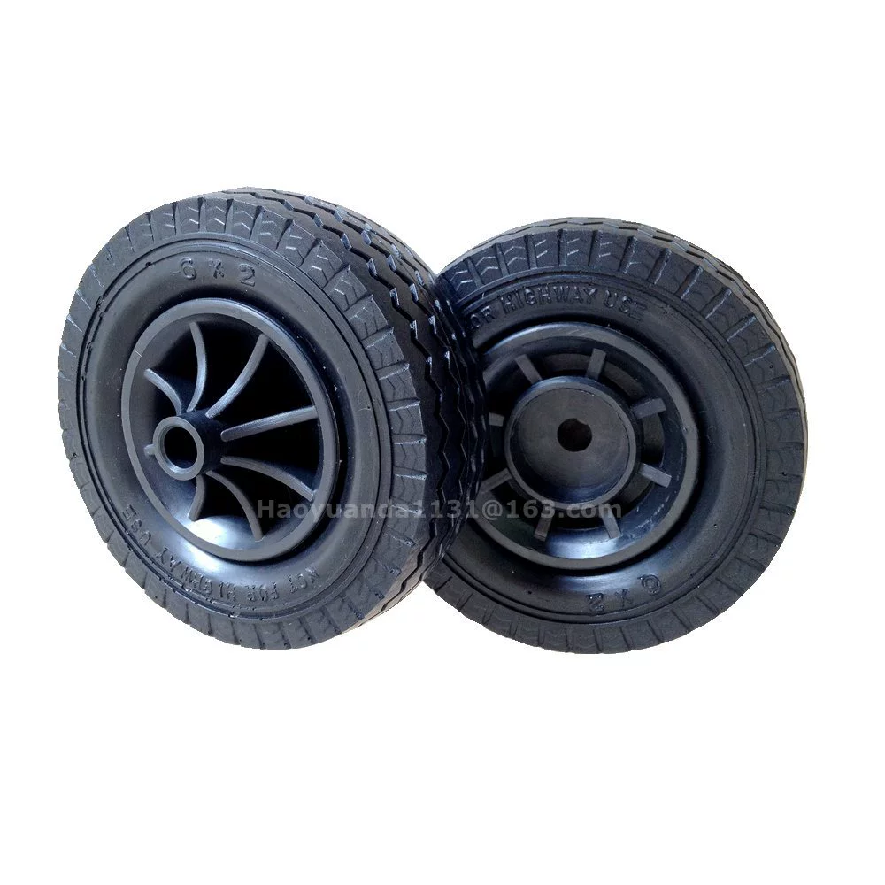 Высокое качество 6inch твердое колесо из пенополиуретана 6X2 игрушечный автомобильный прицеп тележка для багажа тележка для инструментов аксессуары колесо