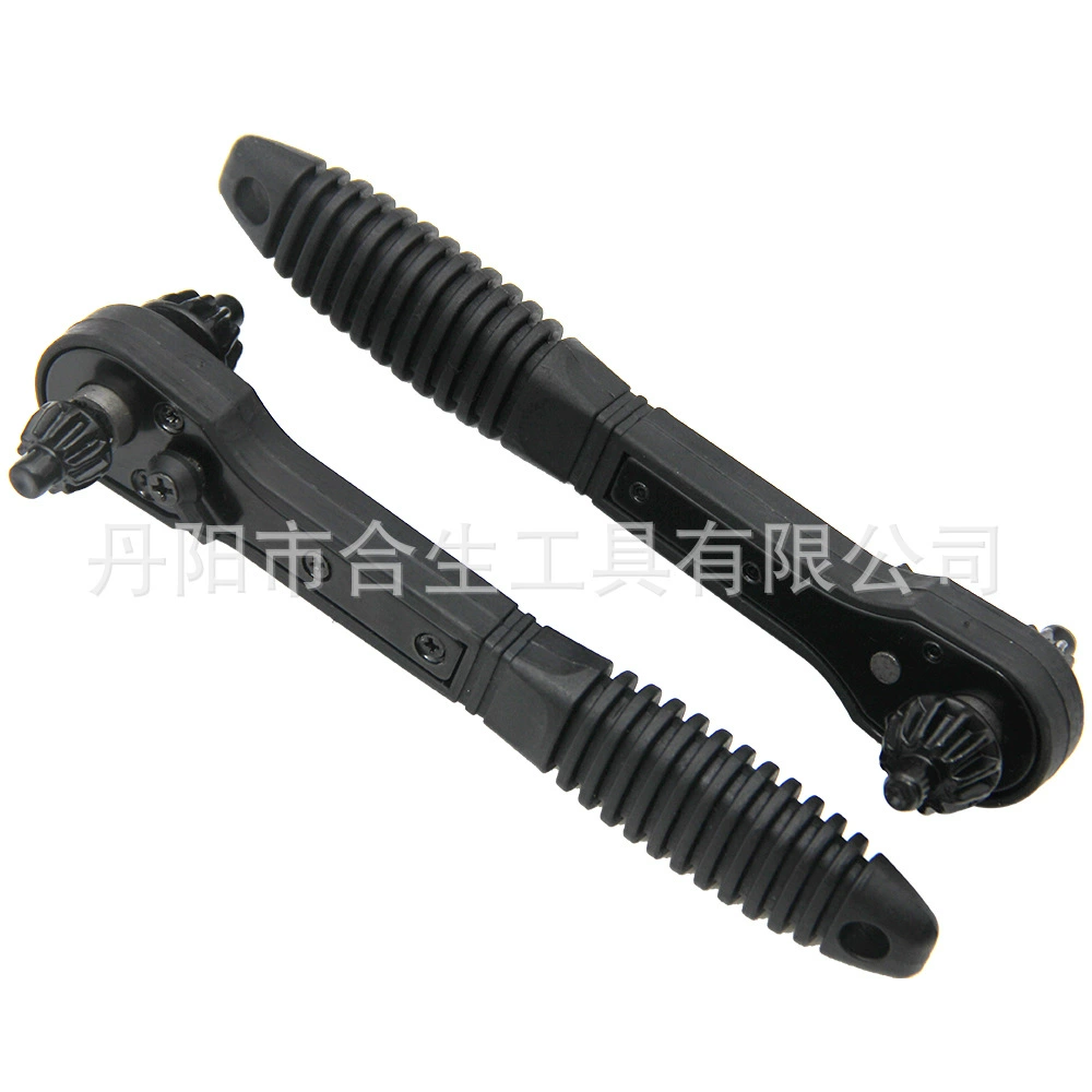 Ключ для сверлильного патрона с храповым механизмом два-в-одном черный ключ с храповым механизмом двойного назначения Инструмент 12,8 мм/17,2 мм