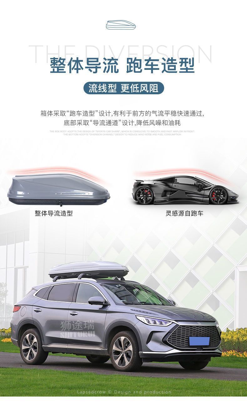 Car Roof Luggage Rack Crossbar Universal Travel Box Roof Box Style Car Luggage Box Wholesale
