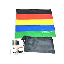 TPE环形瑜伽弹力带健身阻力带练臀翘臀美体塑形拉伸弹力圈拉力带