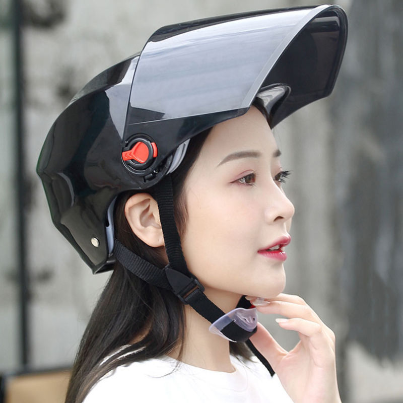 Riding Helmet Electric vehicle lady Four seasons Battery safety hat Portable Half helmet wholesale On behalf of Amazon