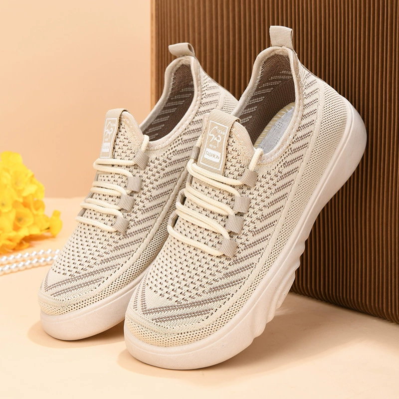 Один из поколения в поколение Select внешняя торговля 2024 женские летающие сетки глаза мама обувь не душные ноги, не вонючие ноги модные и удобные