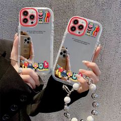 卡通怪兽适用苹果16/15/14/13手机壳iPhoneXSMAX/XR潮7P/8p镜面壳