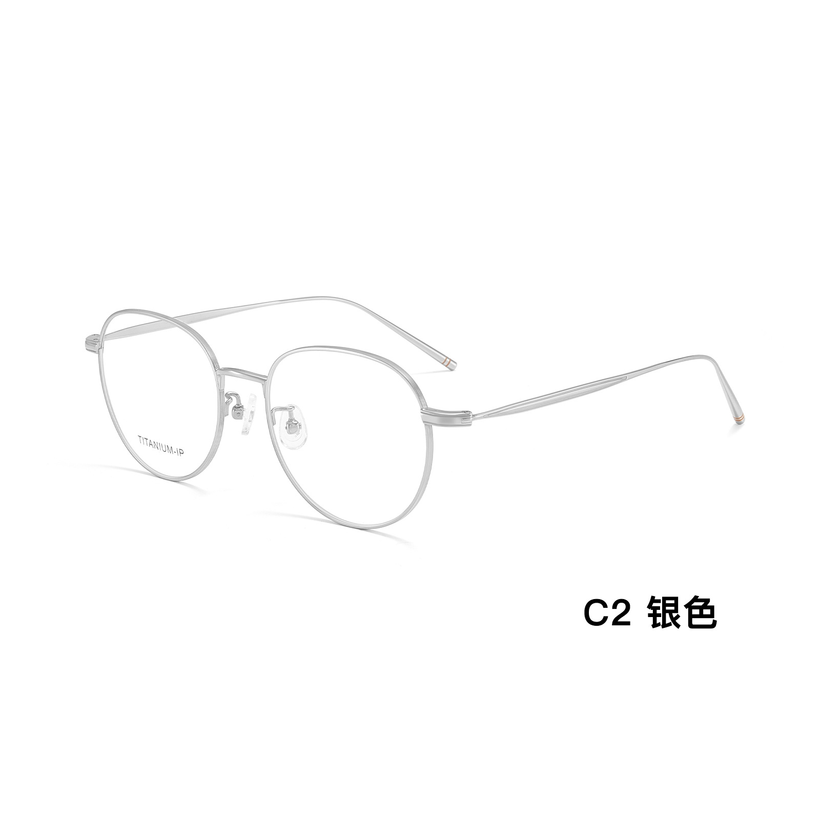 Monturas de gafas ovaladas retro de titanio puro de alta calidad con patillas de titanio de alta elasticidad, adecuadas para rostros grandes, disponibles con lentes graduadas, al por mayor.